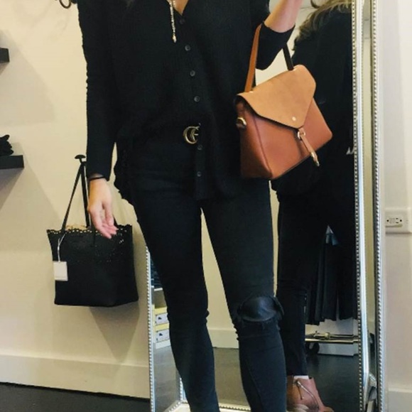😍 SIENNA VEGAN LEATHER SOULDER BAG Black - Picture 2 of 6